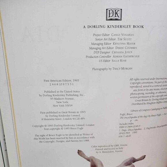 The Encyclopedia of the Dog by Bruce Fogle (1995, Hardcover, 1st American Editi) - Picture 3 of 4